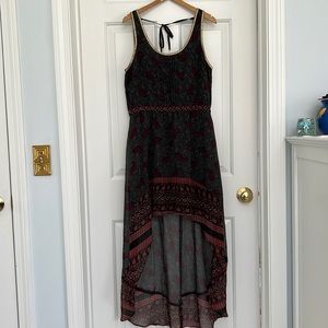 Ecote High-Low Paisley Print Dress